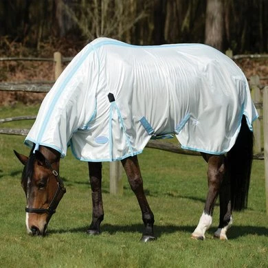 Weatherbeeta Comfitec Essential Mesh II Combo Neck Wit/Lichtblauw/Paars 2 Weatherbeeta Comfitec Essential Mesh II Combo Neck Wit/Lichtblauw/Paars - Afbeelding 2