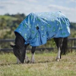 Weatherbeeta Regendeken Saxon 600D Pony Combo Neck Lite Blauw