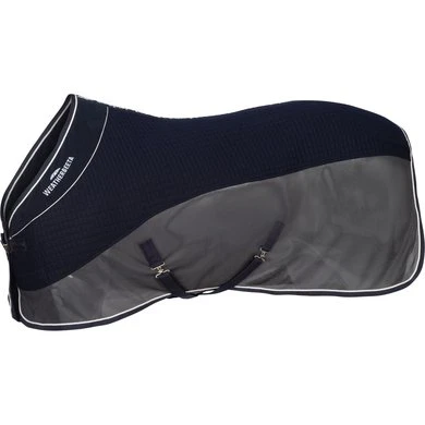 Weatherbeeta Fleecedeken Thermo-Air Standard Neck Navy/Grey 1 Weatherbeeta Fleecedeken Thermo-Air Standard Neck Navy/Grey