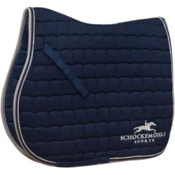 Schockemöhle Zadeldek Dynamite Logo Springen Navy/Stone Full