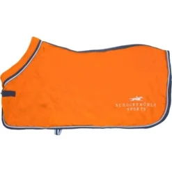 Schockemöhle Zweetdeken Premium Logo Fleece Oranje -Exporteren Paard Gear Winkel 1730 00029 premiumfleecerug orange.78089a