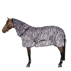 Exporteren Paard Gear Winkel 12 RugBe By Covalliero Vliegendeken Met Hals Zebra