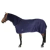 EQUITHÈME Zweetdeken Microfleece Met Hals Navy/Wit 125/175