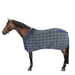 Weatherbeeta Standard Neck Fleece Cooler Grey Plaid 120/170