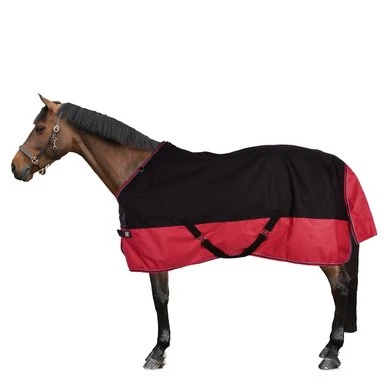 EQUITHÈME Outdoordeken Tyrex 1200D 300g Zwart/Raspberry 1 EQUITHÈME Outdoordeken Tyrex 1200D 300g Zwart/Raspberry