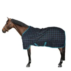 Amigo Pony Plus 50g ZwartCheck Teal/Zilver -Exporteren Paard Gear Winkel 44754244 2.c20ca5