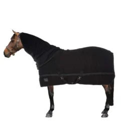 Harry's Horse Fleecedeken Met Oprolbare Hals Zwart -Exporteren Paard Gear Winkel 44827167.0f8296