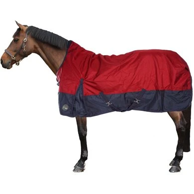 HKM High Neck Deken Louisville 1680D Polarfleece Rood/Donkerblauw 1 HKM High Neck Deken Louisville 1680D Polarfleece Rood/Donkerblauw