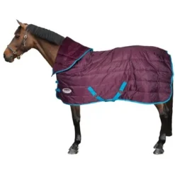 Weatherbeeta Comfitec 210D Channel Quilt Combo Neck Medium Druif/Blauw 135/185 -Exporteren Paard Gear Winkel 45009026 2.d798dd