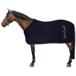 Exporteren Paard Gear Winkel 26 Harry's Horse Fleecedeken Denici Cavalli Taupe Navy