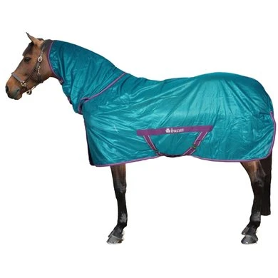 Bucas Freedom Fly Sheet Full Neck Green/Violet 155/208 2 Bucas Freedom Fly Sheet Full Neck Green/Violet 155/208 - Afbeelding 2