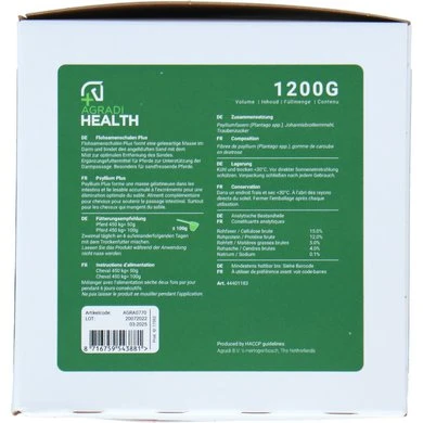 Agradi Health Psyllium Zandweg Plus 1.2kg 4 Agradi Health Psyllium Zandweg Plus 1.2kg - Afbeelding 4