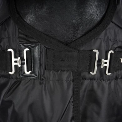 Back On Track Staldeken Rime Mia 160g Zwart 155/206cm 2 Back On Track Staldeken Rime Mia 160g Zwart 155/206cm - Afbeelding 2