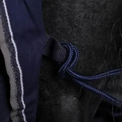 EQUITHÈME Zweetdeken Microfleece Met Hals Navy/Wit 125/175 -Exporteren Paard Gear Winkel agradi 445938212 4.4ceb74