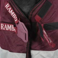 Rambo Summer Series Turnout 0g Grey/Burgundy 17 Rambo Summer Series Turnout 0g Grey/Burgundy -Exporteren Paard Gear Winkel agradi 44599767 2.acda44
