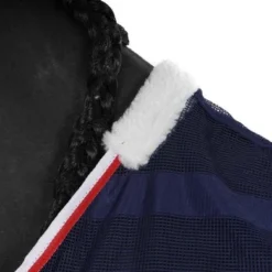 Weatherbeeta Standard Neck Scrim Cooler Navy/Red/White -Exporteren Paard Gear Winkel agradi 44638972 2.bc7cc8 1