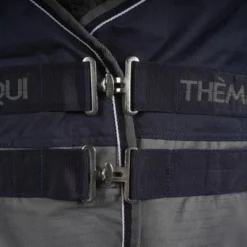 EQUITHÈME Turnout Rug Tyrex Met Buikflap 600D 300g Navy/Grijs Dots -Exporteren Paard Gear Winkel agradi 44684625 1.b4c507