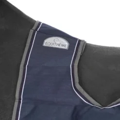 EQUITHÈME Uitrijdeken Tyrex Polycotton 600D Zwart/Blauw -Exporteren Paard Gear Winkel agradi 44684684 1.d09c5a