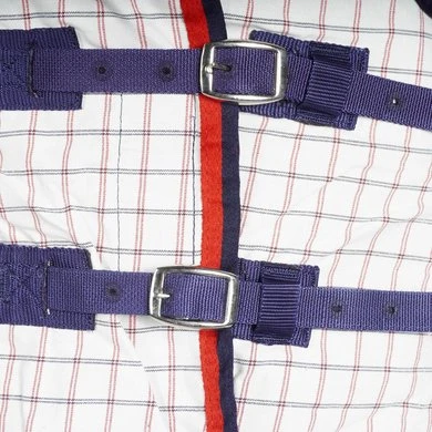 Weatherbeeta Zomerdeken Lite III Combo Neck 190g Wit/Navy/Rood 125/175 3 Weatherbeeta Zomerdeken Lite III Combo Neck 190g Wit/Navy/Rood 125/175 - Afbeelding 3