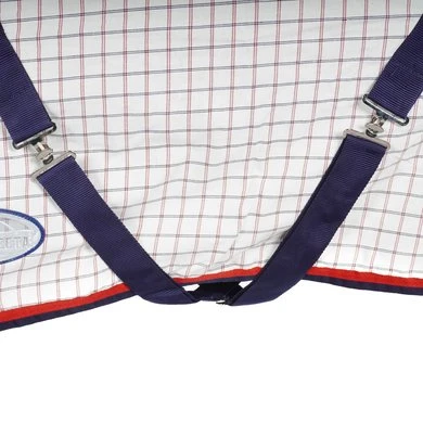 Weatherbeeta Zomerdeken Lite III Combo Neck 190g Wit/Navy/Rood 125/175 5 Weatherbeeta Zomerdeken Lite III Combo Neck 190g Wit/Navy/Rood 125/175 - Afbeelding 5