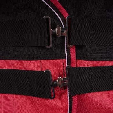 EQUITHÈME Outdoordeken Tyrex 1200D 300g Zwart/Raspberry 2 EQUITHÈME Outdoordeken Tyrex 1200D 300g Zwart/Raspberry - Afbeelding 2