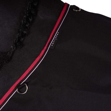 EQUITHÈME Outdoordeken Tyrex 1200D 300g Zwart/Raspberry 3 EQUITHÈME Outdoordeken Tyrex 1200D 300g Zwart/Raspberry - Afbeelding 3