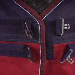 EQUITHÈME Outdoordeken Tyrex 1200D 50g Navy/Bordeaux 125/175 -Exporteren Paard Gear Winkel agradi 44738664 2.a1ff41