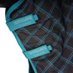 Amigo Pony Plus 50g ZwartCheck Teal/Zilver -Exporteren Paard Gear Winkel agradi 44754244 3.36bb1e