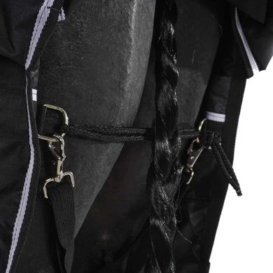 Bucas Trotting Turnout 50g Zwart/Wit 7 Bucas Trotting Turnout 50g Zwart/Wit - Afbeelding 7