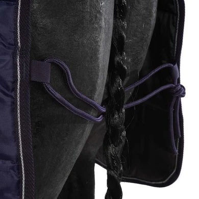 Weatherbeeta Deken Saxon Channel Quilt Stable Standard Neck Medium Navy/Wit 7 Weatherbeeta Deken Saxon Channel Quilt Stable Standard Neck Medium Navy/Wit - Afbeelding 7