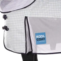 Weatherbeeta Deken Kool Coat Airstream With Hidden Surcingle III Combo Neck Wit/Navy -Exporteren Paard Gear Winkel agradi 44804011 3.921780