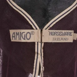 Amigo Net Cooler Met Kruissingels Fig/Navy/Tan -Exporteren Paard Gear Winkel agradi 44811080 1.d4ed47