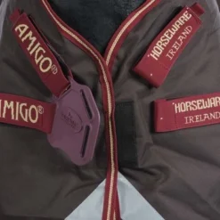 Amigo Turnout Lite Bravo 12 Disc Front Brown/Red Gold -Exporteren Paard Gear Winkel agradi 44811125 2.318810