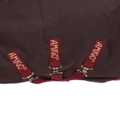 Amigo Turnout Lite Bravo 12 Disc Front Brown/Red Gold -Exporteren Paard Gear Winkel agradi 44811125 5.09d23e