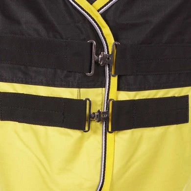 EQUITHÈME Turnout Rug Tyrex 600D 0g Zwart/Geel 2 EQUITHÈME Turnout Rug Tyrex 600D 0g Zwart/Geel - Afbeelding 2
