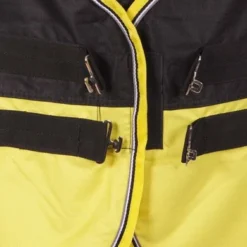 EQUITHÈME Outdoordeken Tyrex 600D Reflective 300g Zwart/Geel -Exporteren Paard Gear Winkel agradi 44818360 2.7dca15