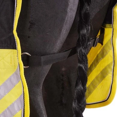 EQUITHÈME Turnout Rug Tyrex 600D 0g Zwart/Geel 7 EQUITHÈME Turnout Rug Tyrex 600D 0g Zwart/Geel - Afbeelding 7
