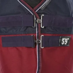 EQUITHÈME Outdoordeken Tyrex 1200D 200g Met Hals Navy/Bordeaux -Exporteren Paard Gear Winkel agradi 44818396 1.64c8b0