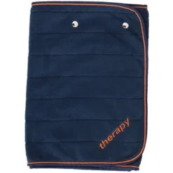 Bucas Fleece Shawl Therapy Navy/Orange 130x40cm