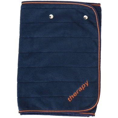 Bucas Fleece Shawl Therapy Navy/Orange 130x40cm 1 Bucas Fleece Shawl Therapy Navy/Orange 130x40cm