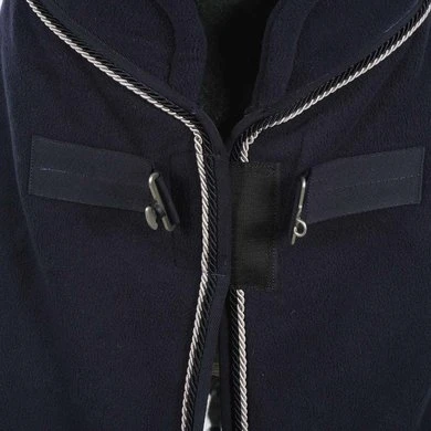Schockemöhle Zweetdeken Premium Fleece Navy/Zilver 3 Schockemöhle Zweetdeken Premium Fleece Navy/Zilver - Afbeelding 3