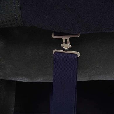 Schockemöhle Zweetdeken Premium Fleece Navy/Zilver 6 Schockemöhle Zweetdeken Premium Fleece Navy/Zilver - Afbeelding 6