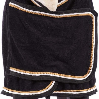 HB Showtime Showdeken Fleece 400gr Dutch Crown Zwart 2 HB Showtime Showdeken Fleece 400gr Dutch Crown Zwart - Afbeelding 2