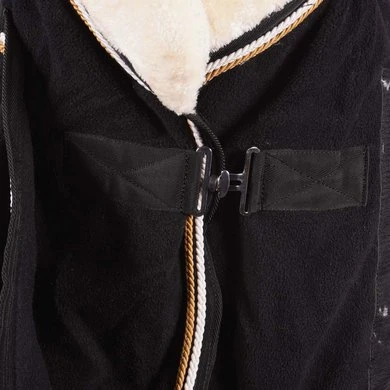 HB Showtime Showdeken Fleece 400gr Dutch Crown Zwart 3 HB Showtime Showdeken Fleece 400gr Dutch Crown Zwart - Afbeelding 3