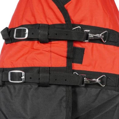 HKM High Neck Deken Louisville 1680D Rood/Zwart 135/185 2 HKM High Neck Deken Louisville 1680D Rood/Zwart 135/185 - Afbeelding 2