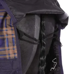 HKM High Neck Deken Charlotte Karo 1200D Dun Gevoerd Navy/Bruin Geruit -Exporteren Paard Gear Winkel agradi 44870899 6.d47070 4