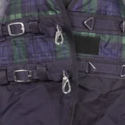 HKM High Neck Deken Orlando Karo 600D 100g Wattenvulling Navy/Groen Geruit -Exporteren Paard Gear Winkel agradi 44870905 2.508b66