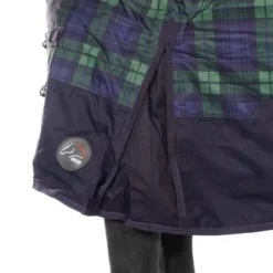 HKM High Neck Deken Orlando Karo 600D 100g Wattenvulling Navy/Groen Geruit -Exporteren Paard Gear Winkel agradi 44870905 4.85af7c