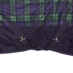 HKM High Neck Deken Orlando Karo 600D 100g Wattenvulling Navy/Groen Geruit -Exporteren Paard Gear Winkel agradi 44870905 5.3797e1