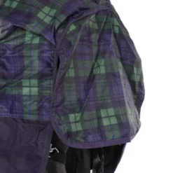 HKM High Neck Deken Orlando Karo 600D 100g Wattenvulling Navy/Groen Geruit -Exporteren Paard Gear Winkel agradi 44870905 8.39824d